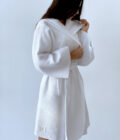 Gamor White Bornoz