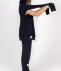 Black Askılı Tshirt (Şerit Dokulu) - Görsel 2