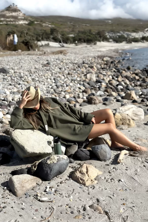 Hood Green Sweatshirt - Görsel 3