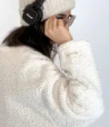 Niva Teddy Krem Ceket - Görsel 4