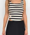 S-B Çizgili Croptop