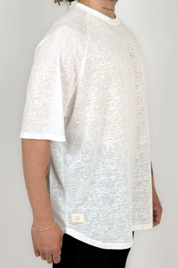 Reg Beyaz Dokulu Tshirt