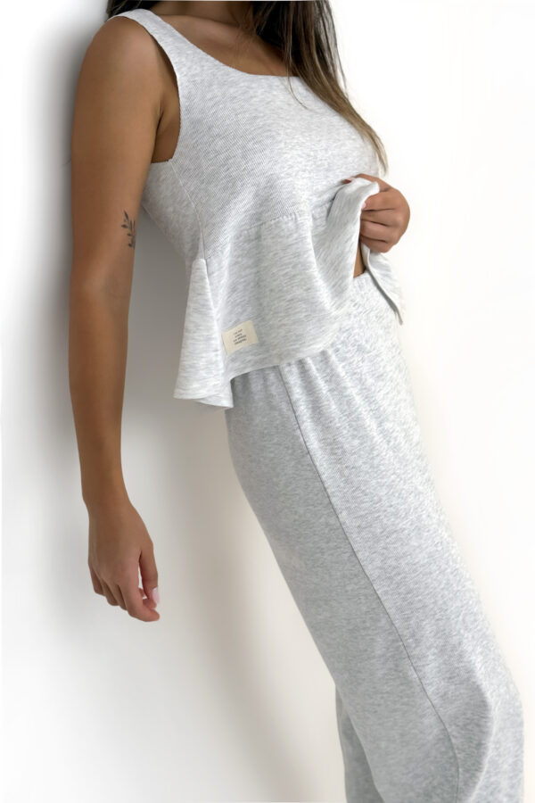 Null Light Grey Tshirt - Görsel 2