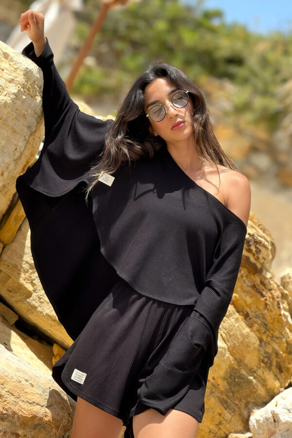 S-Wild Black Sweatshirt - Görsel 3
