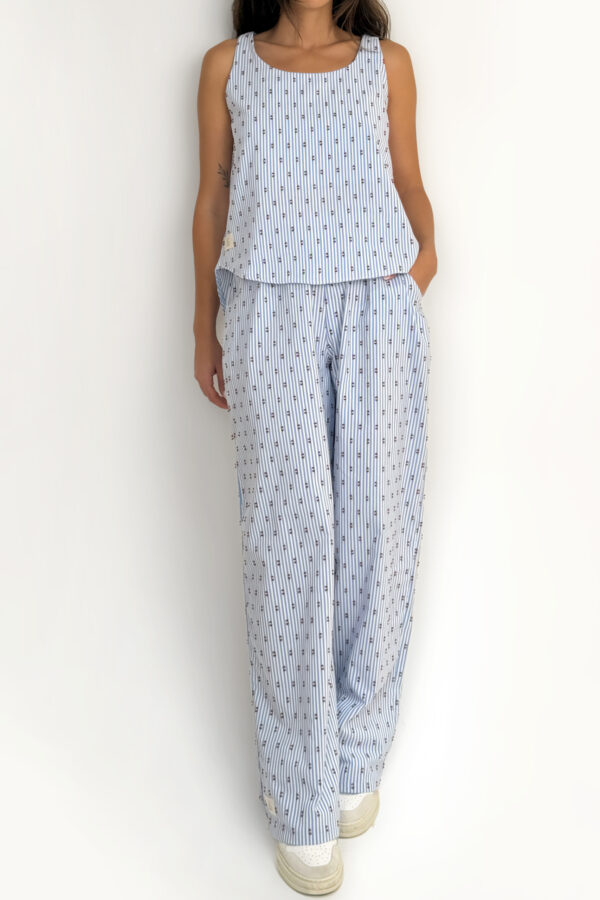 Hell Blue Line Pants - Görsel 2
