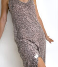 Drop Long Pink Leo Dress - Görsel 2