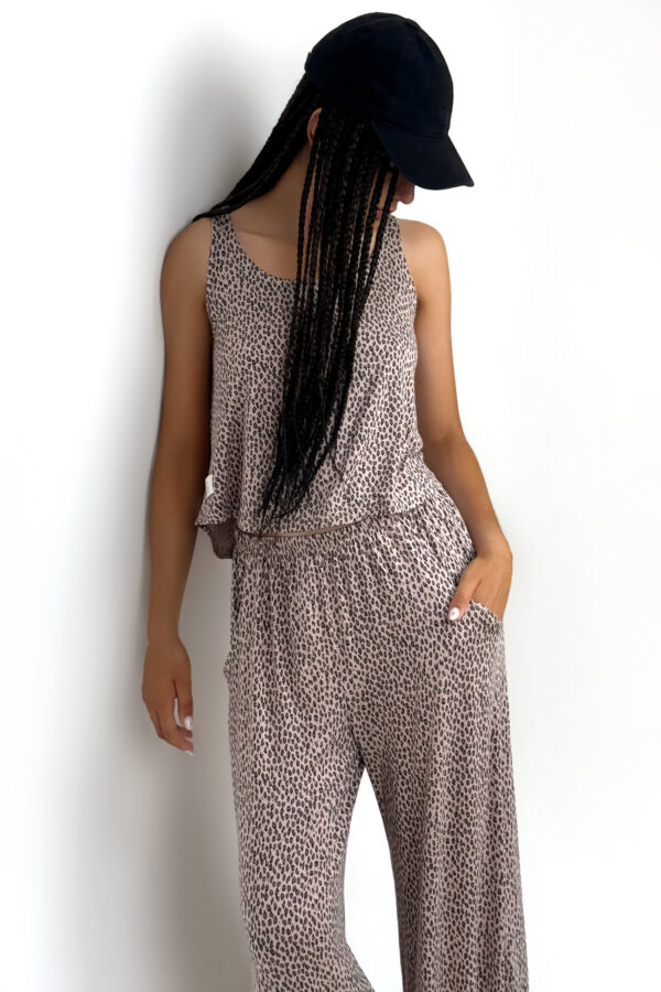 Baggy Pink Leo Pants - Görsel 2