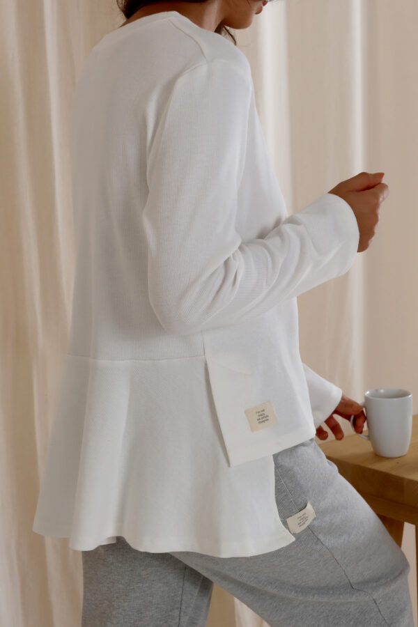 Diva White Sweatshirt - Görsel 3