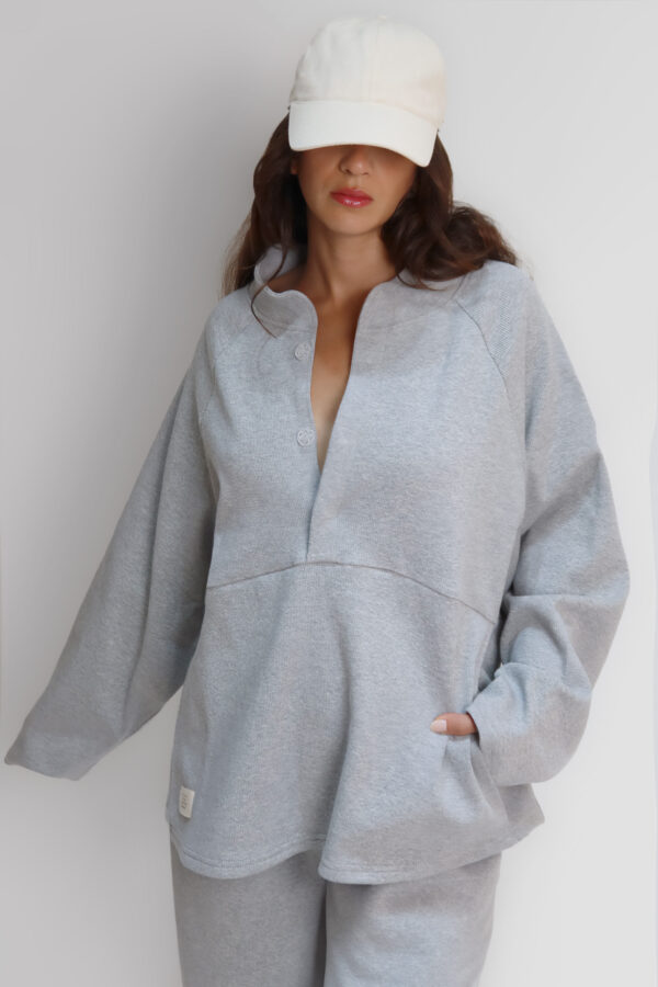 Napa Grey Sweatshirt - Görsel 2