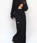 Rio Siyah Triko Pants