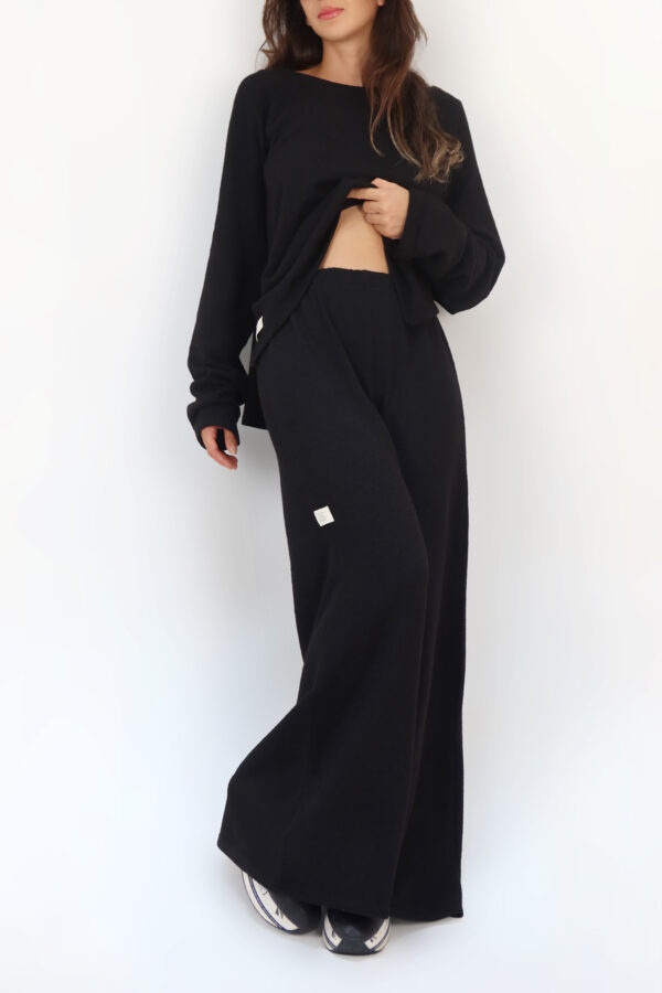 Rio Siyah Triko Pants