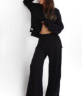 Rio Siyah Triko Pants - Görsel 4