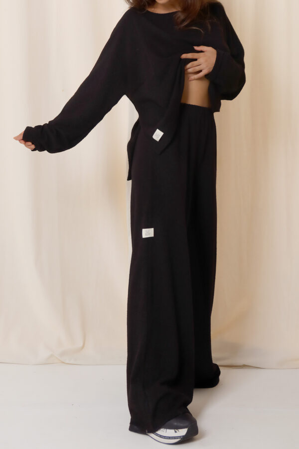 Rio Siyah Triko Pants - Görsel 2
