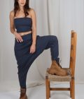 Neva Navy Blue Şalvar
