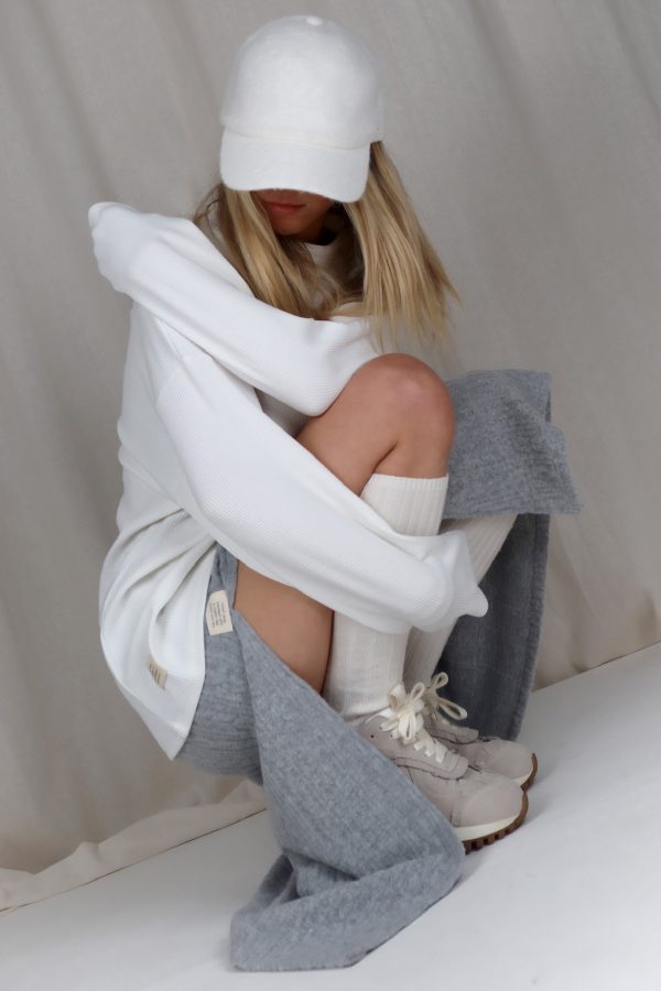 Tara Beyaz Doku Sweatshirt