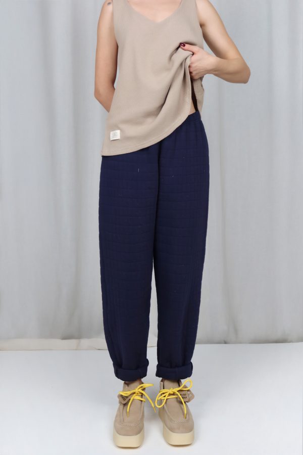 Long Carrot Ka-Lacivert Pants - Görsel 4
