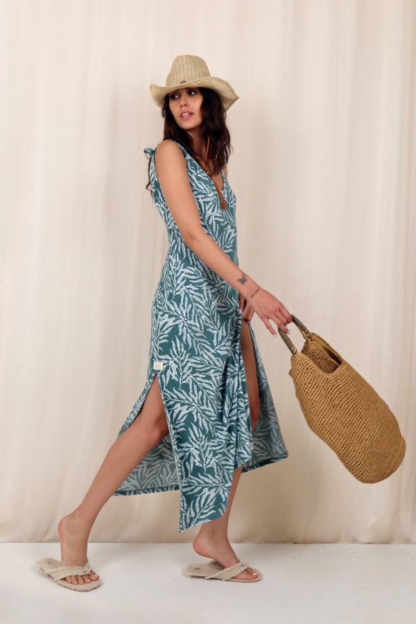 Drop Long Tow-Leaf Dress - Görsel 2