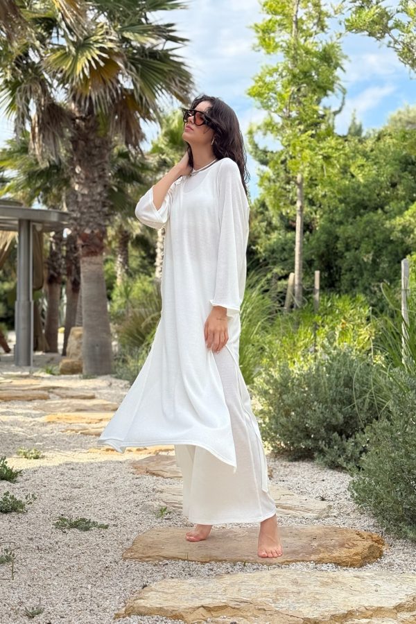 Rob Ecru Dress - Görsel 5