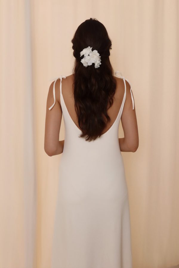 Drop Long So-Cream Dress - Görsel 2