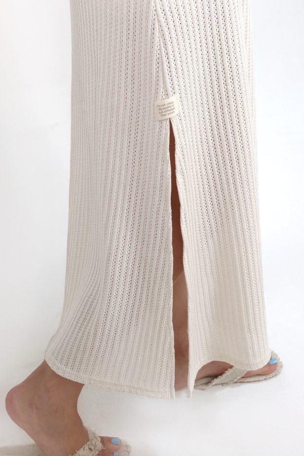 Drop Long Trk-Ecru Dress - Görsel 3