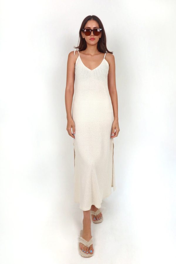 Drop Long Trk-Ecru Dress - Görsel 2