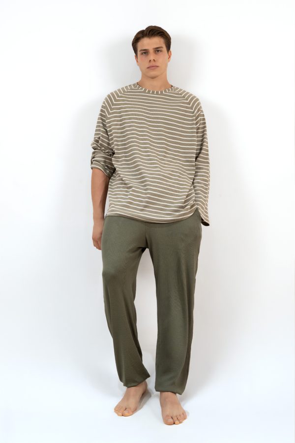 Loreg Çizgili Sweatshirt