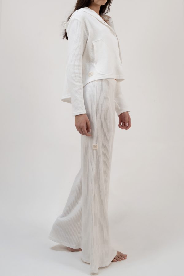 Rio Şerit Beyaz Pants - Görsel 2
