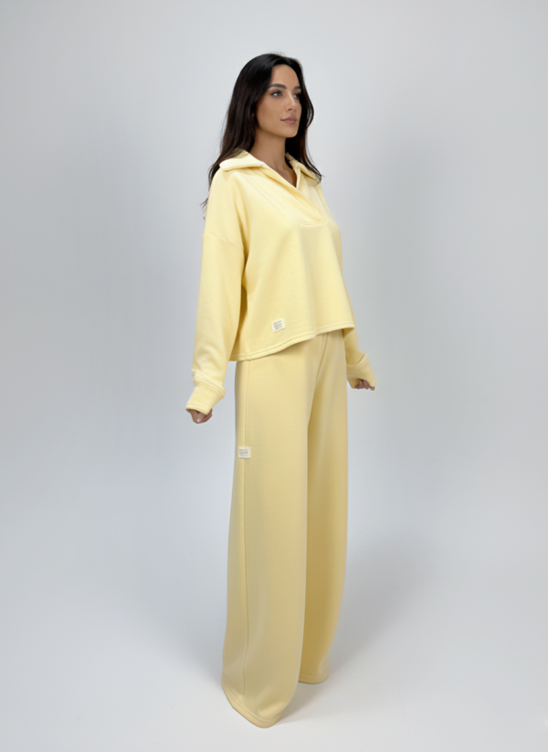 Polka Yellow Sweatshirt - Görsel 3