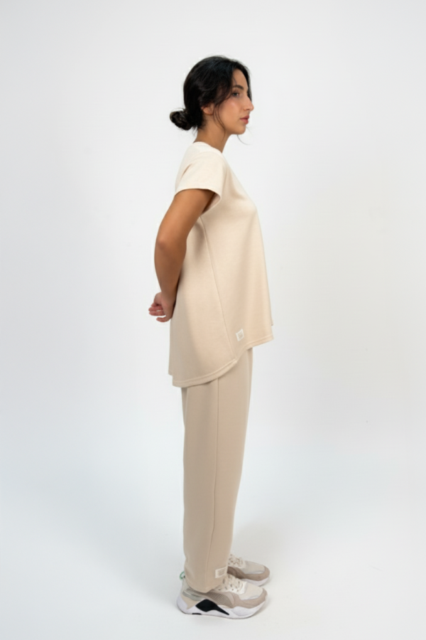 Long Carrot Nude Pants - Görsel 2