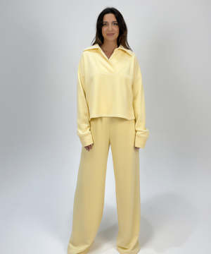 Polka Yellow Sweatshirt