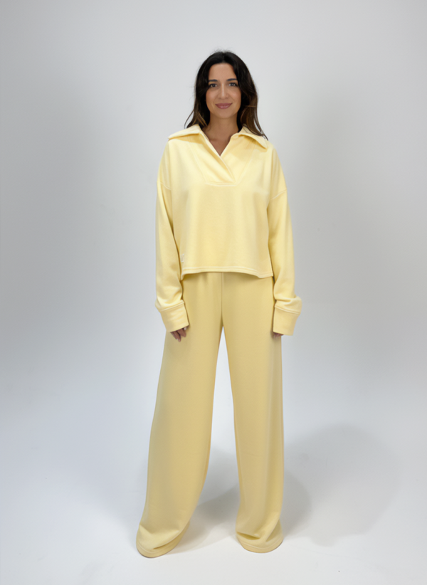 Polka Yellow Sweatshirt
