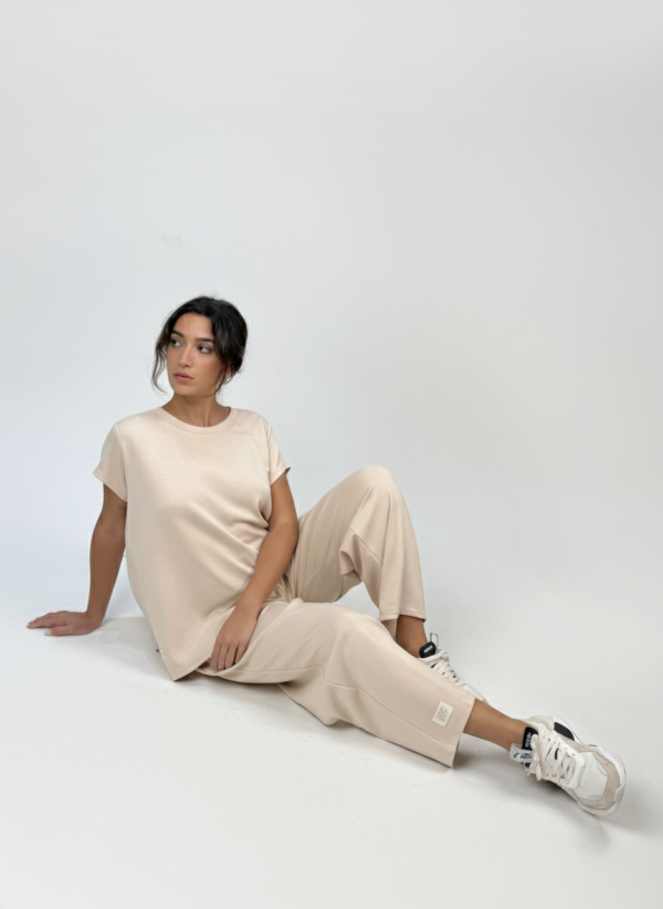 Long Carrot Nude Pants - Görsel 3