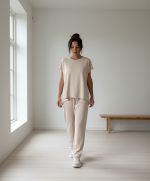 Long Carrot Nude Pants